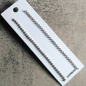 Express Rhinestone Earrings New